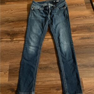 Miss Me Women's Skinny Jeans in Dark Blue Wash